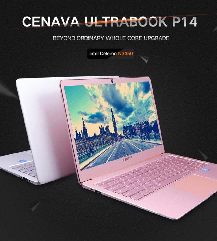coupon, banggood, Cenava P14 Notebook 14 inch Intel Celeron N3450 6GB RAM + 240GB SSD Quad Core Metal Notebook
