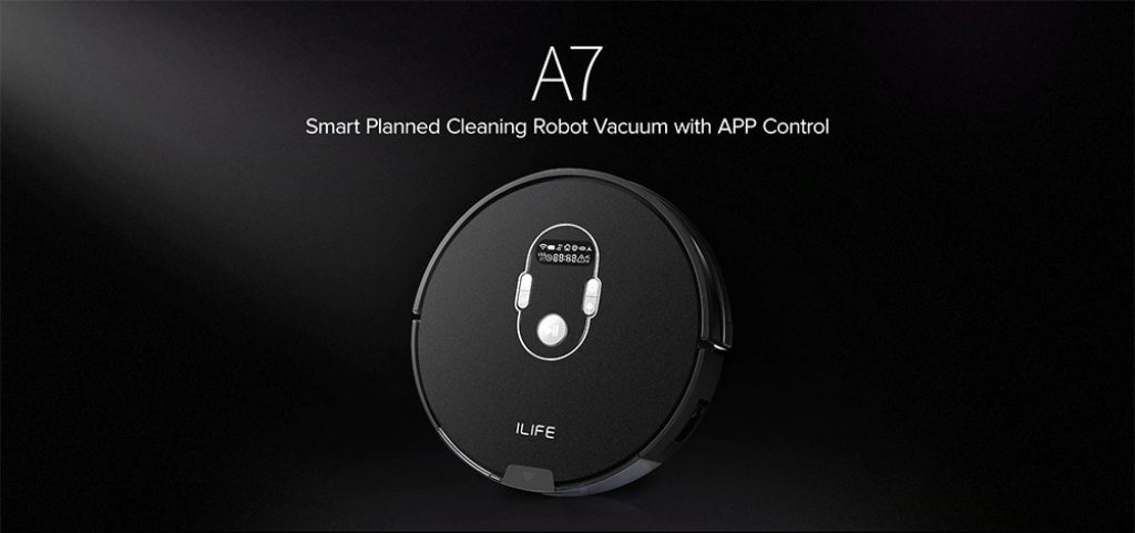 coupon, gearbest, ILIFE A7 WiFi APP Control Robot Vacuum Cleaner