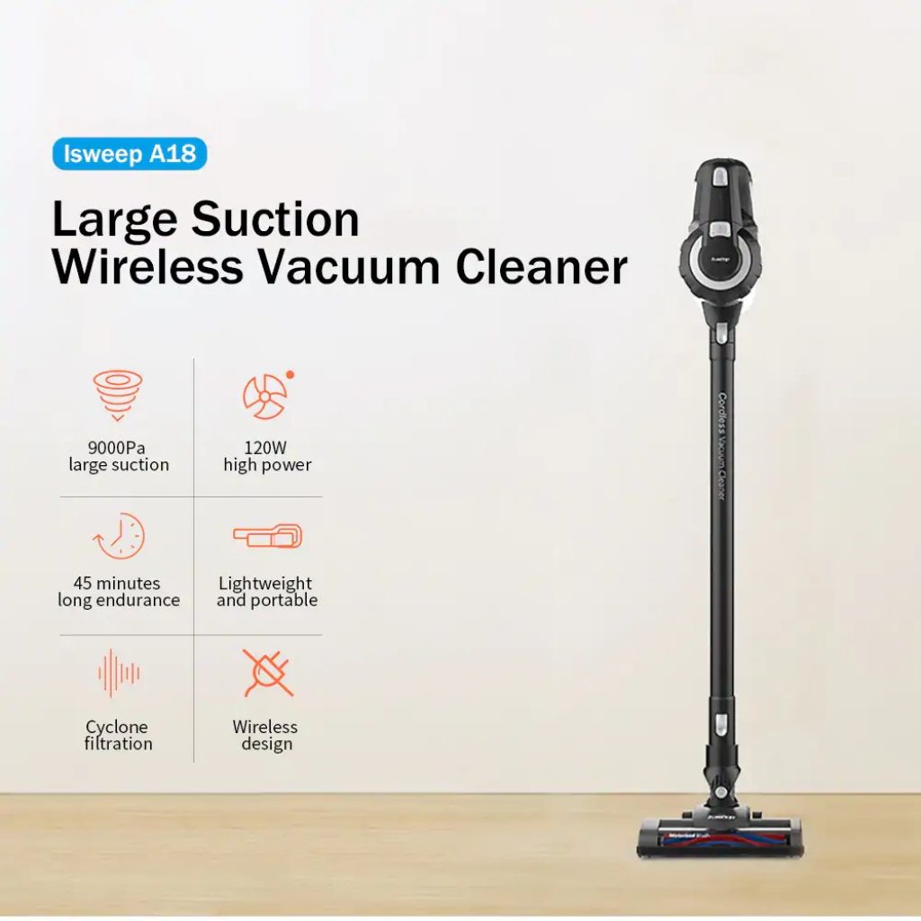 coupon, gearbest, Isweep A18 2-in-1 Wireless Vacuum Cleaner