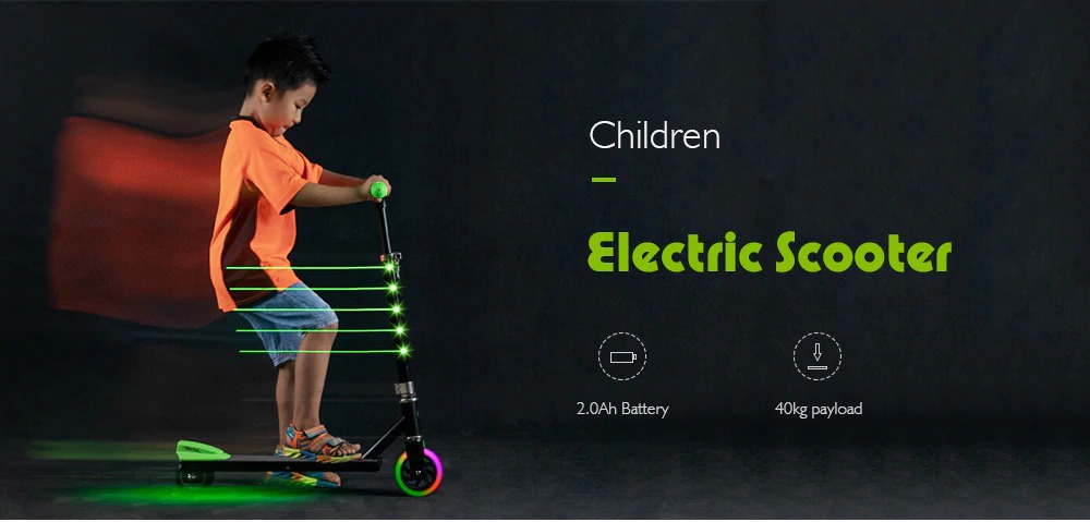 coupon, gearbest, KOOWHEEL E3 Electric Kick Children Scooter with LED Lights