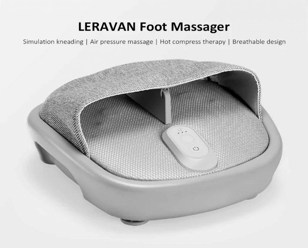coupon, gearbest, LERAVAN Kneading Hot Compress Foot Massager from Xiaomi youpin