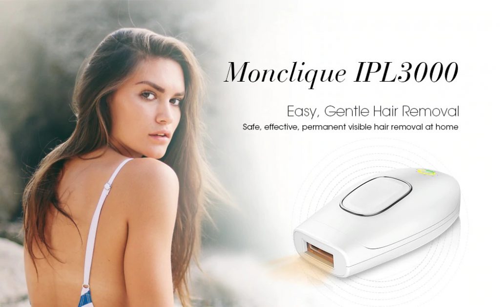coupon, gearbest, Monclique IPL3000 IPL Hair Removal Device Light-based Remover for Long-lasting Smooth Skin