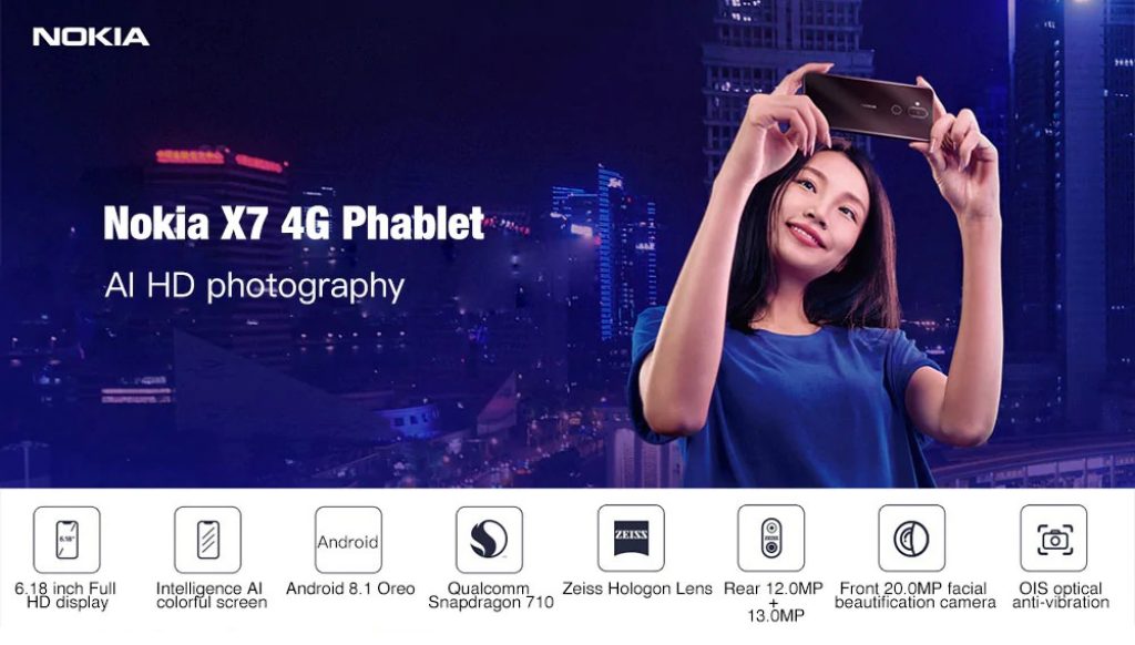 coupon, gearbest, Nokia X7 4G Phablet