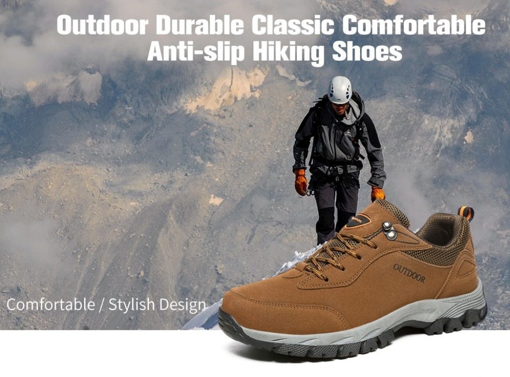 coupon, gearbest, Outdoor Durable Classic Comfortable Anti-slip Hiking Shoes