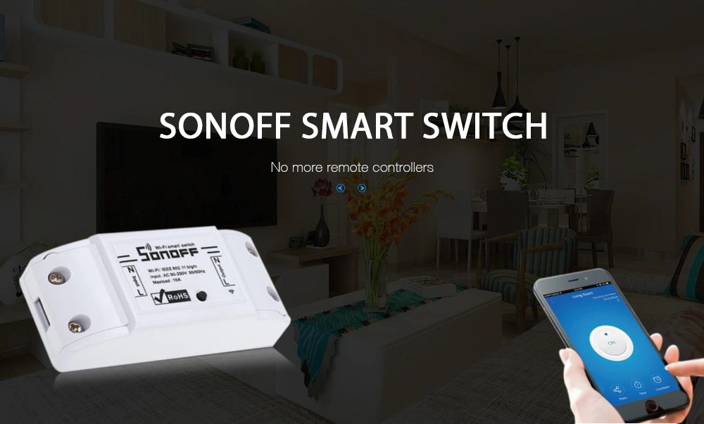 coupon, gearbest, Sonoff Easy Micro-connection Remote WiFi Timer Switch Smart Voice Control