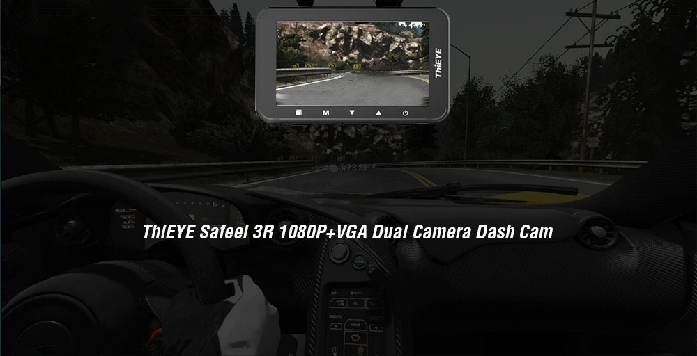 coupon, gearbest, ThiEYE Safeel 3R 1080P + VGA Dual Camera Dash Cam