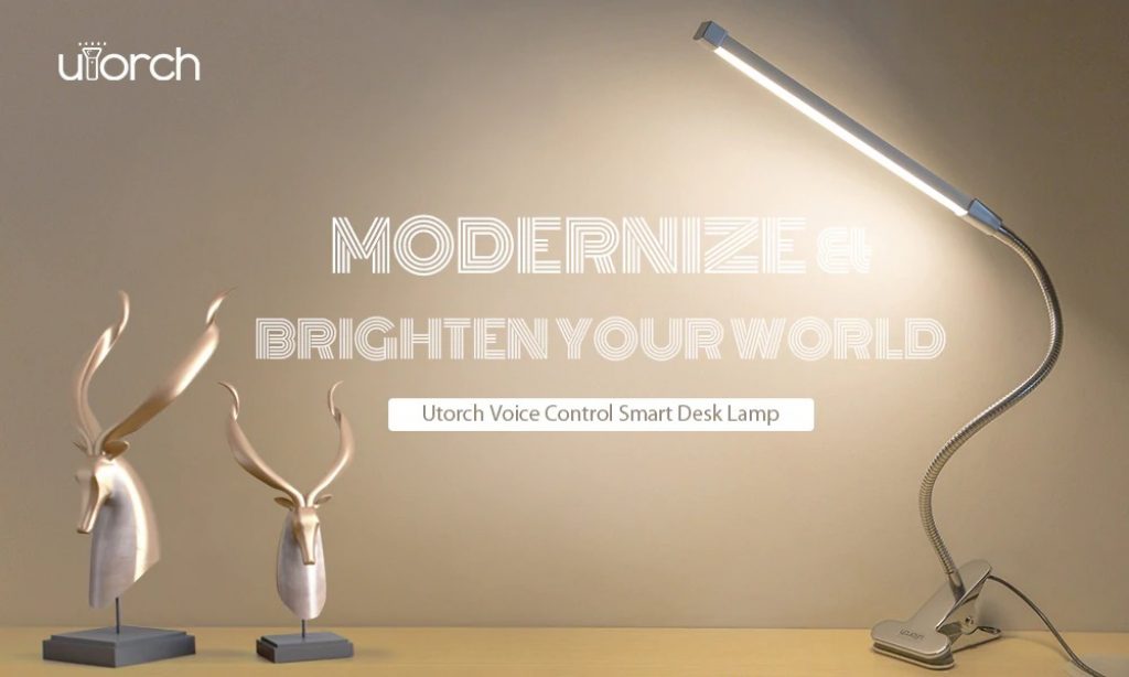 coupon, gearbest, Utorch Voice Control Smart Desk Lamp
