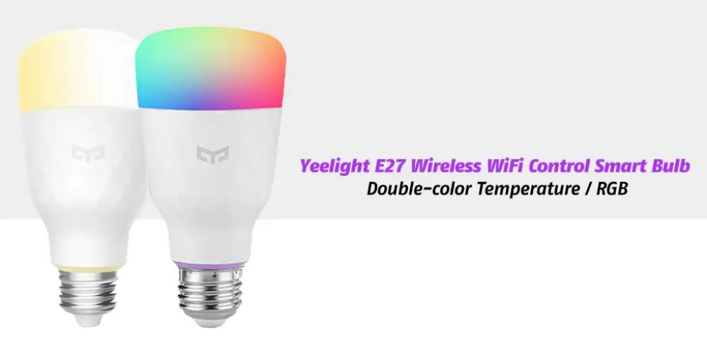 coupon, gearbest, Yeelight E27 Wireless WiFi Control Smart Light Bulb 2PCS