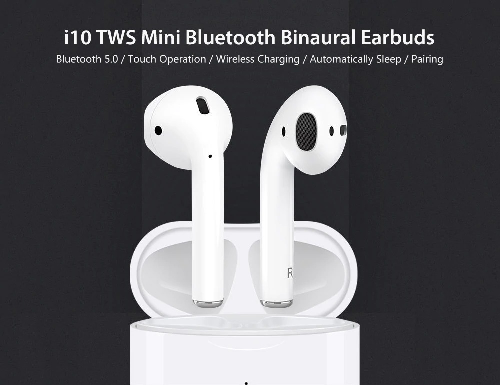 coupon, gearbest, i10 TWS Mini Bluetooth Binaural Earbuds Stereo In-ear Earphone