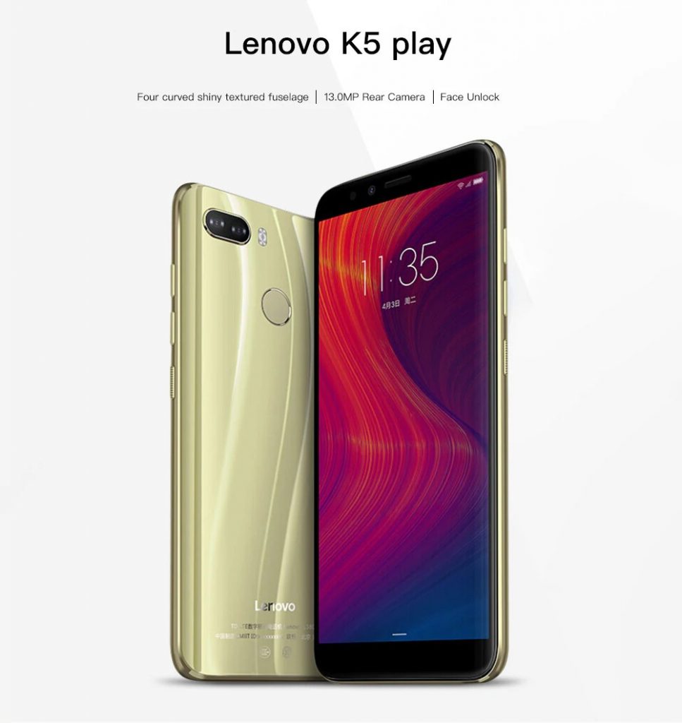Lenovo K5 Play 4G Phablet Global Version - BLUE, coupon, GearBest
