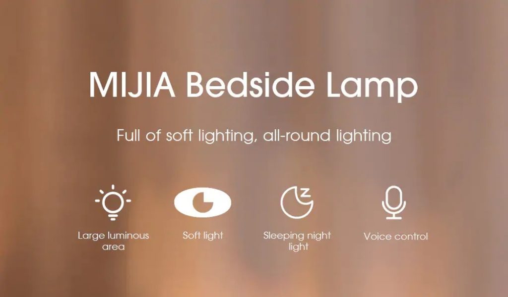 coupon, gearbest, MIJIA MJCTD02YL Simple Shape LED Bedside Lamp For Apple Homekit Siri