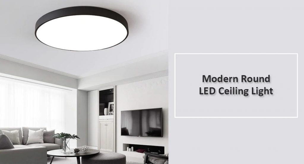 coupon, gearbest, PZE - 911 - XDD Modern Round LED Ceiling Light - WHITE 48W STEPLESS DIMMING LIGHT