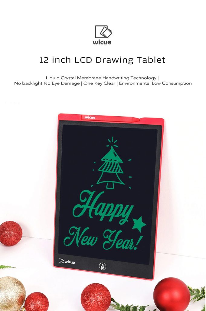 Wicue 12 inch LCD Drawing Tablet from Xiaomi youpin - RED, coupon, GearBest