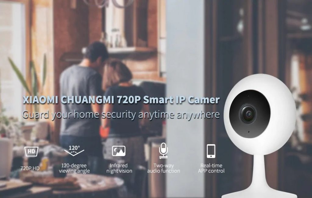 coupon, banggood, XIAOMI ChuangMI HD 720P 120 Degree WIFI Smart IP Camera
