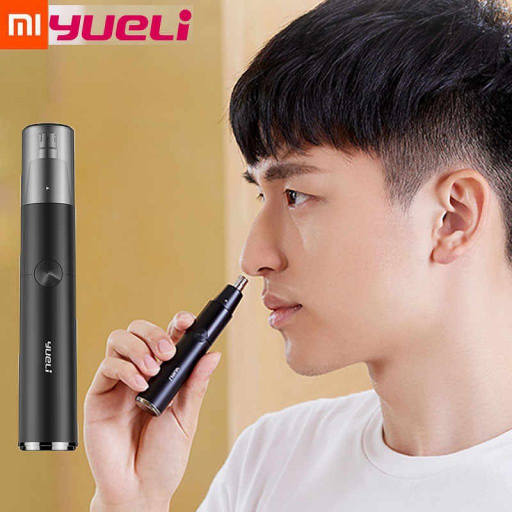 coupon, banggood, Xiaomi Yueli HR-310BK H31 Electric Nose Hair Trimmer 360 Degree Rotate Ear Nose Hair Razor Clipper Safe Cleaner Tool for Men and Women