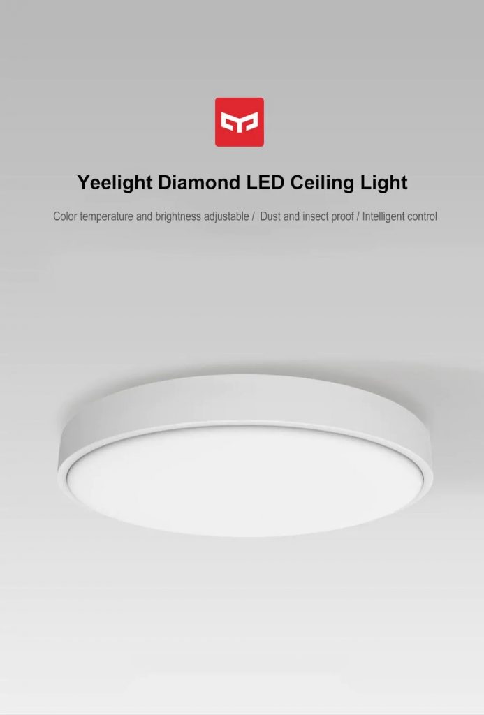 coupon, gearbest, Yeelight 35W Nox Round Diamond Smart LED Ceiling Light