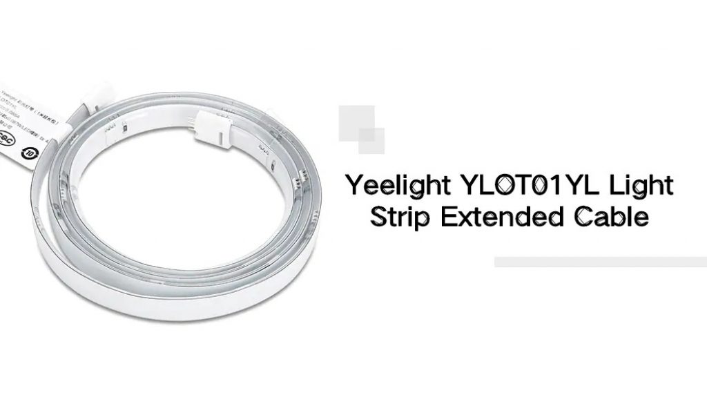 Yeelight YLOT01YL Light Strip Extended Cable - WHITE, coupon, GearBest