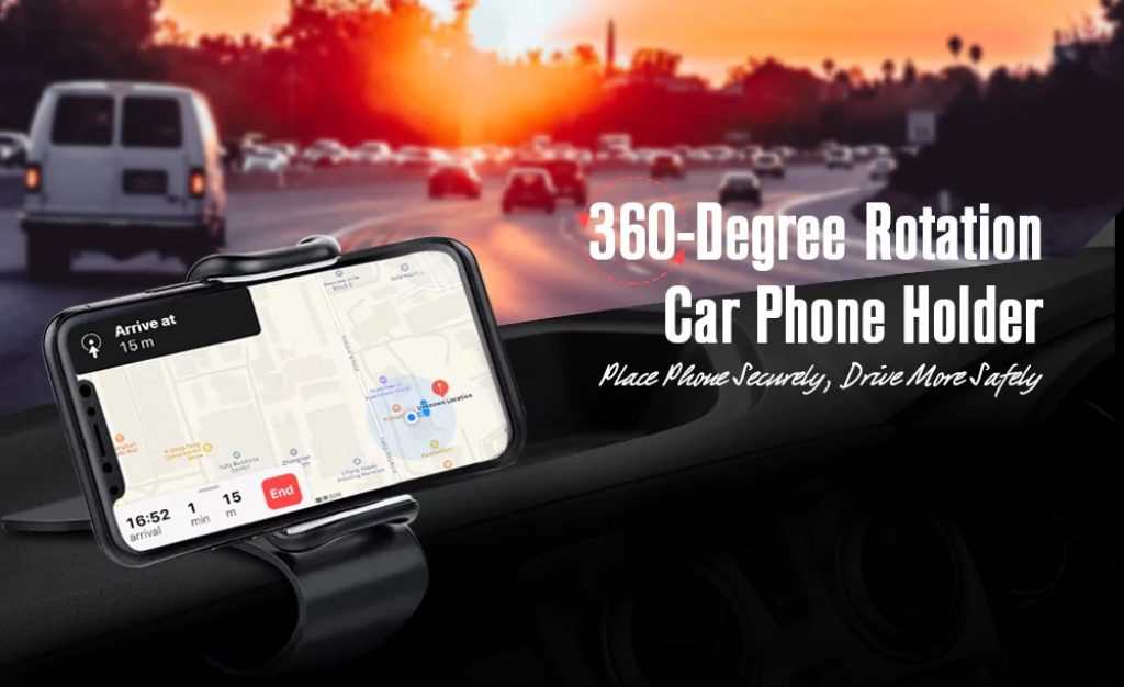coupon, gearbest, 360-Degree Rotation Car Phone Holder