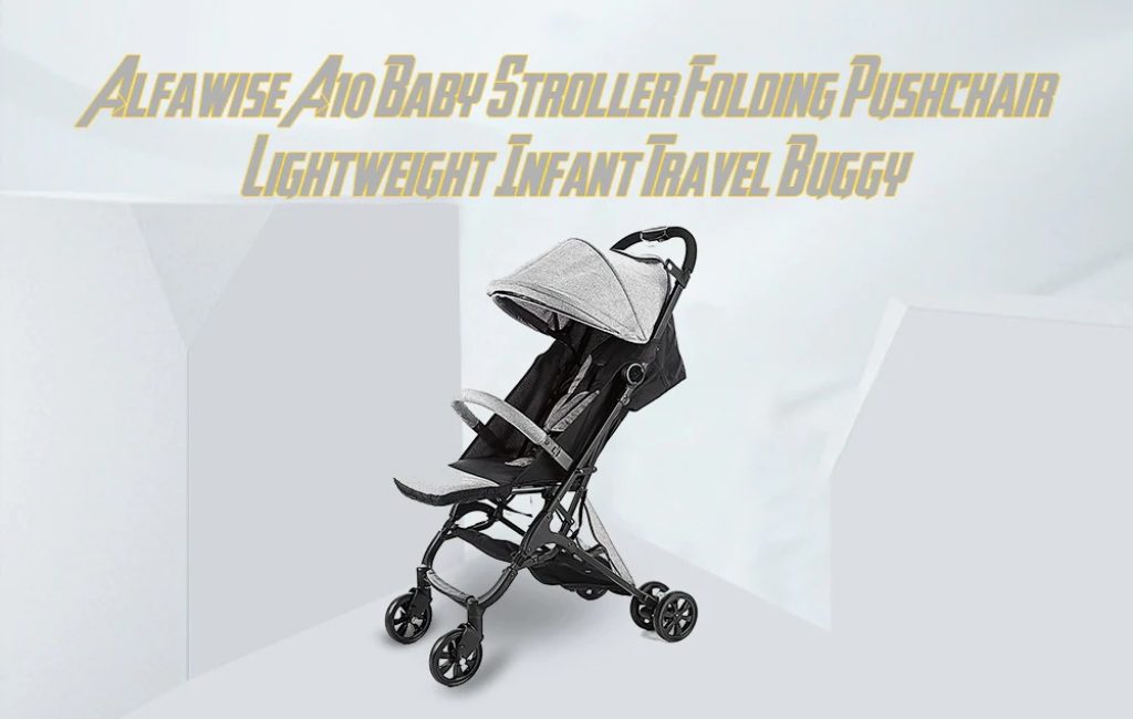 coupon, gearbest, Alfawise A10 One-button Car Folding Folding Baby Stroller with Lever Handle