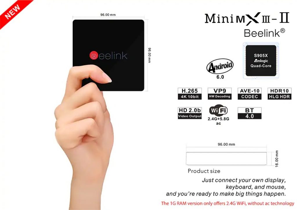 coupon, gearbest, Beelink MINI MXIII II TV Box Amlogic S905X Quad Core