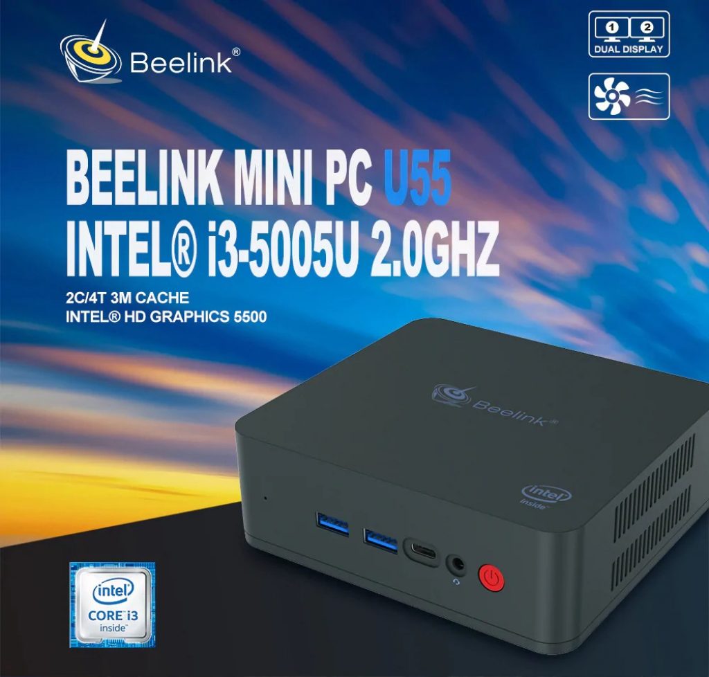 coupon, gearbest, Beelink U55 Intel Core I3 - 5005U Mini PC