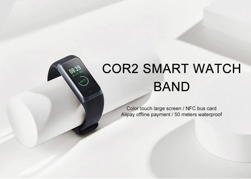 coupon, banggood, Xiaomi Amazfit Cor2 International Version IPS Color Screen 5ATM Heart Rate Sport Mode Long Standby Smart Watch Band