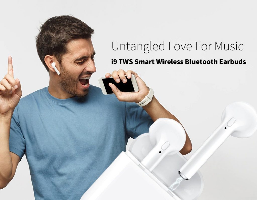 coupon, gearbest, i9 TWS Smart Wireless Bluetooth Earbuds Mini Earphones