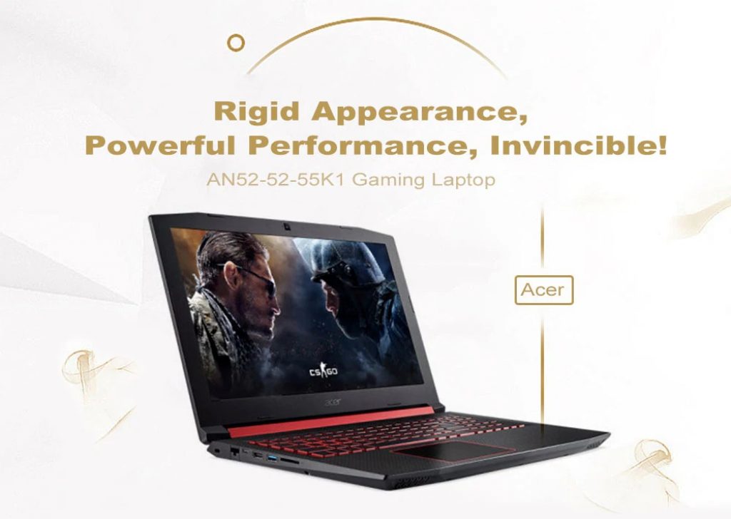 coupon, gearbest, Acer AN52 - 52 - 55K1 Gaming Laptop