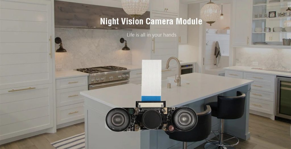coupon, gearbest, Adjustable Fisheye Lens Night Vision Camera Module
