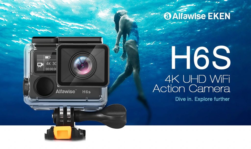 coupon, gearbest, Alfawise EKEN H6S 2 inch 4K HD WiFi Action Camera Waterproof Sports DV with EIS Anti-shake