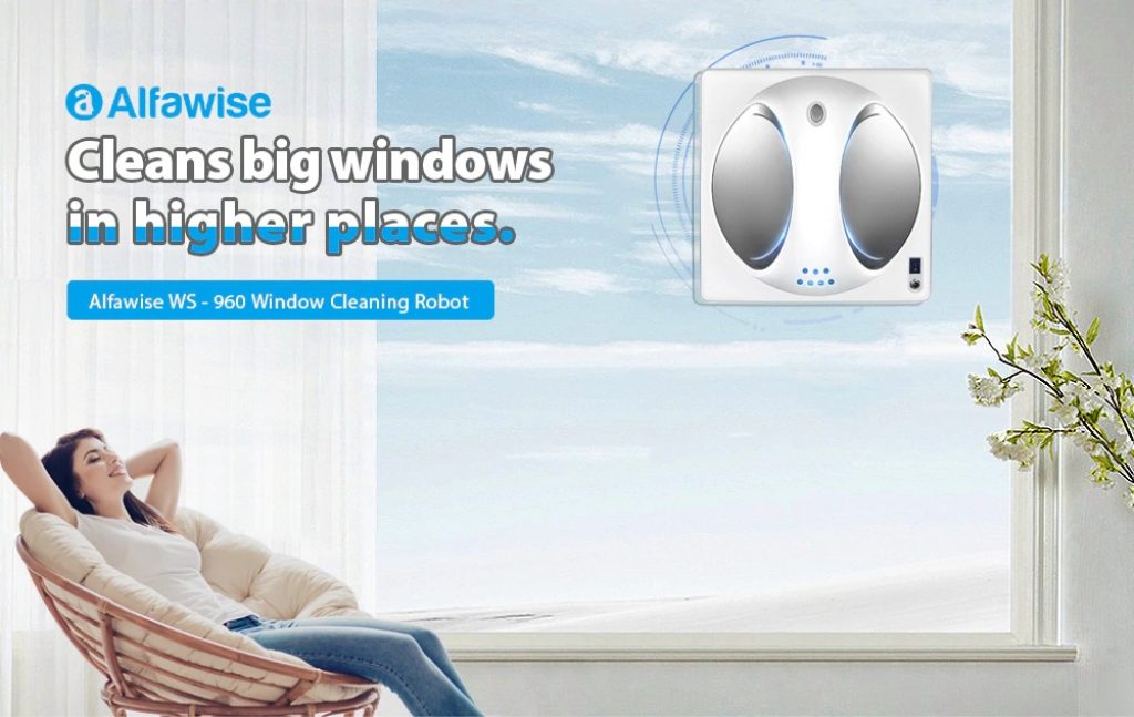 coupon, gearbest, Alfawise WS - 960 Robot Window Cleaner
