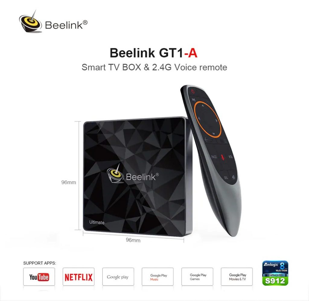 coupon, gearbest, Beelink GT1 - A Voice Remote Control TV Box