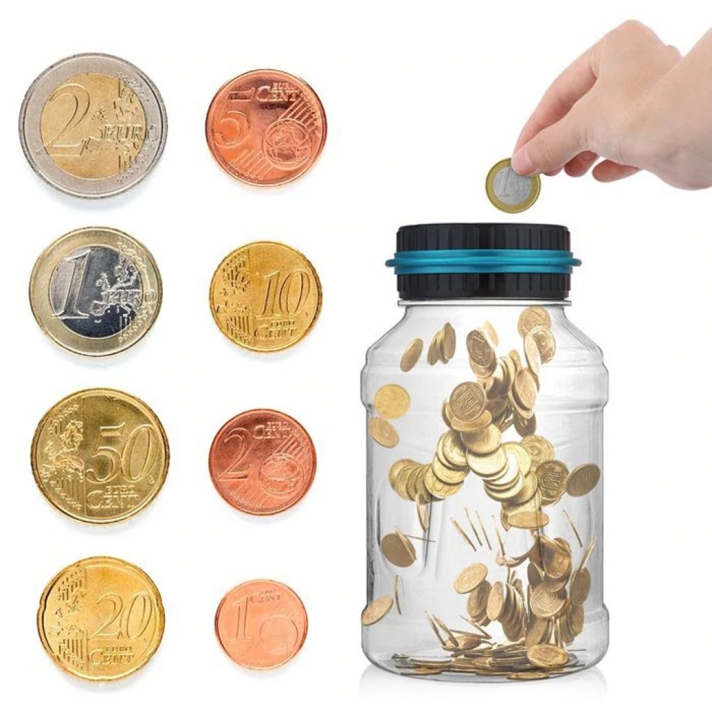 coupon, gearbest, Digital Money Saving Jar LCD Display Coins Piggy Bank