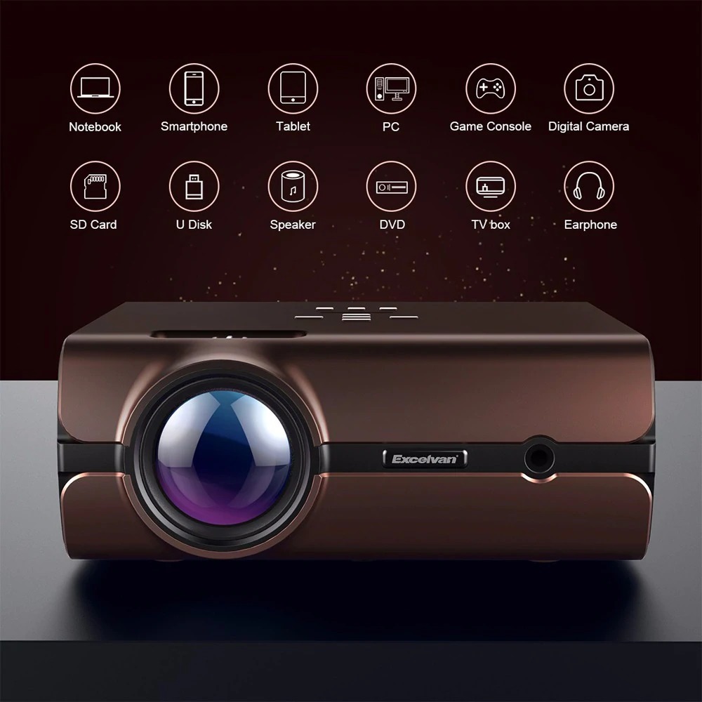 coupon, gearbest, Excelvan BL - 46 1080P Multimedia LCD Projector