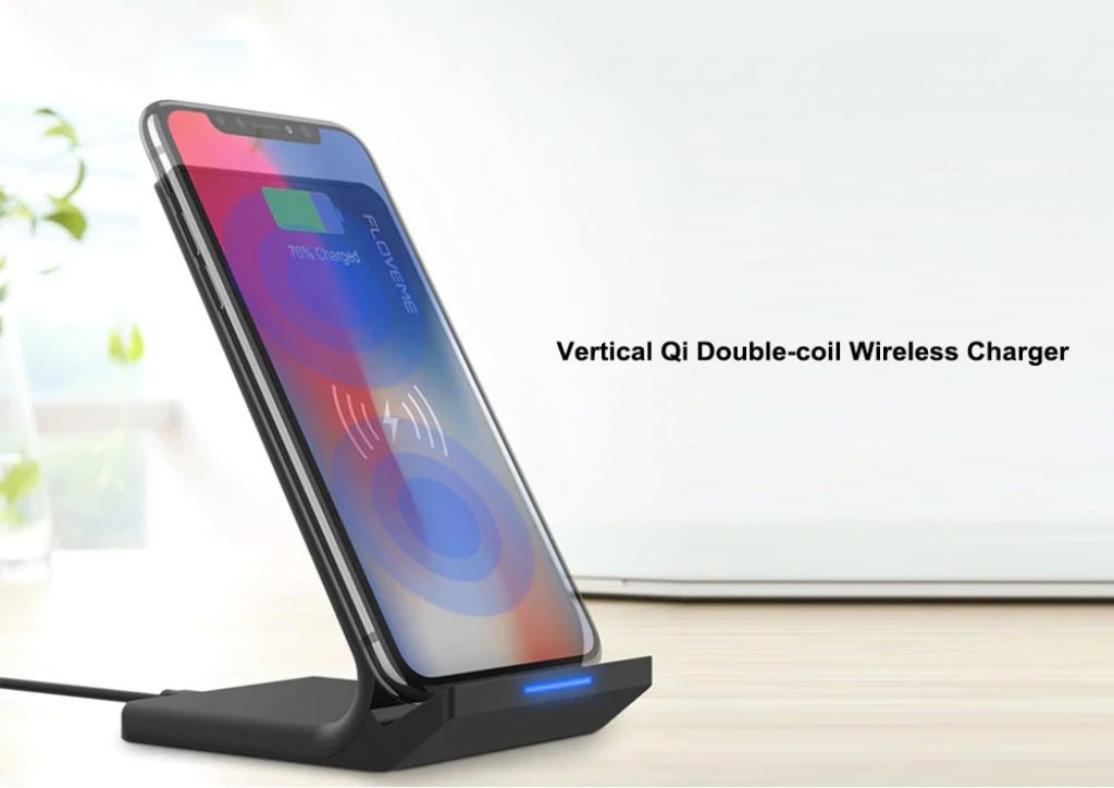 coupon, gearbest, Floveme Vertical Qi Wireless Charger
