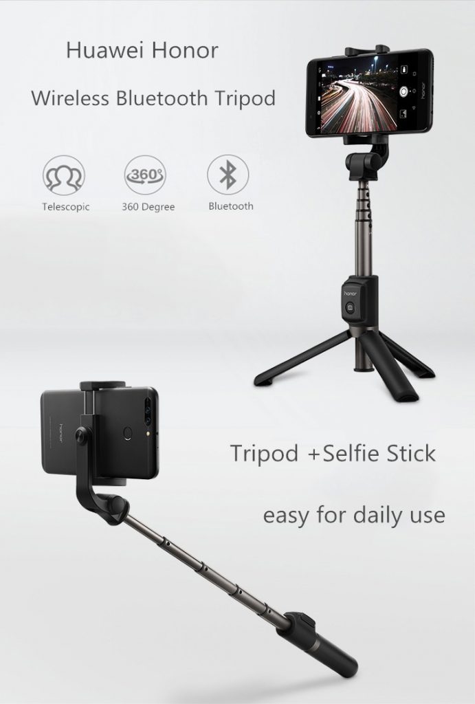coupon, banggood, Huawei Honor 2 i 1 Mini Bluetooth Tripod 360 Degree Rotation Selfie Stick for Smartphones