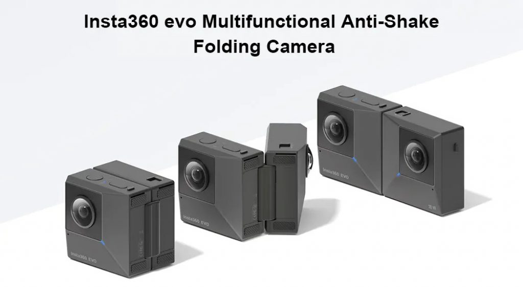 coupon, gearbest, Insta360 evo Multifunctional Anti-Shake Folding Camera