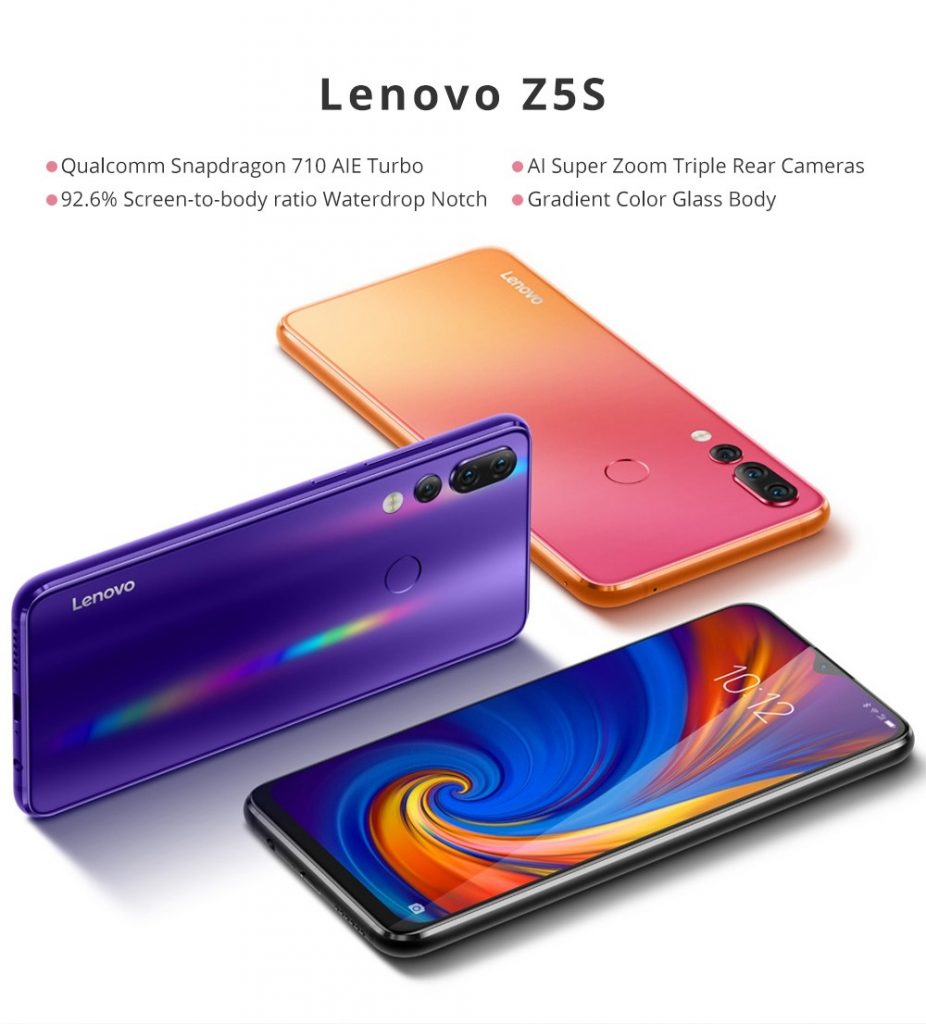 coupon, geekbuying, Lenovo Z5S 6.3 Inch 4G LTE Smartphone