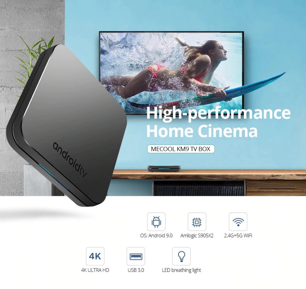 coupon, gearbest, MECOOL KM9 Android 9.0 TV Box