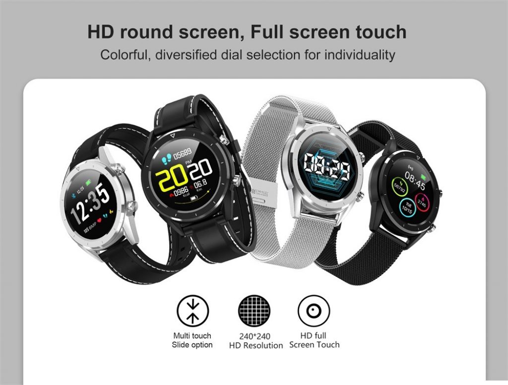 coupon, gearvita, No.1 DT28 Sport Business Smartwatch ECG Blood Pressure Heart Rate Monitor
