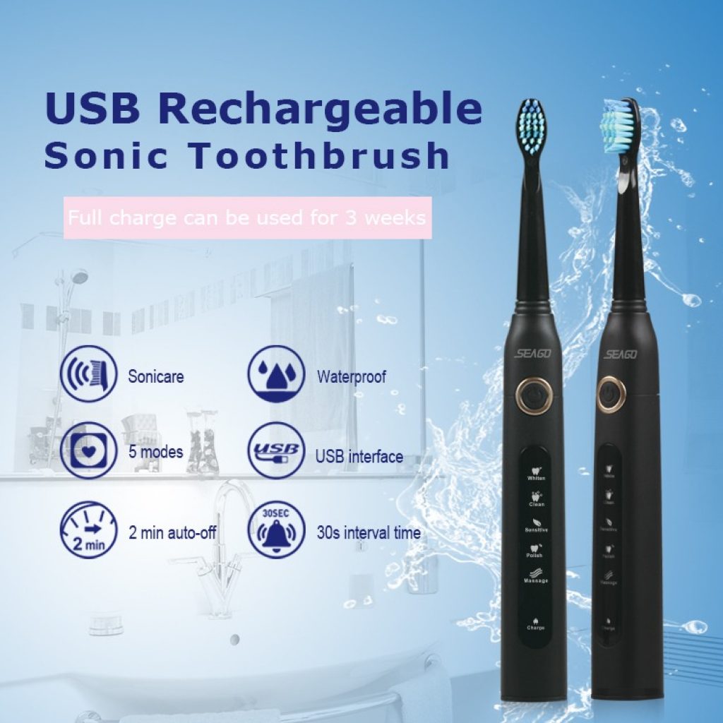 coupon, gearvita, SEAGO SG - 507 Electric Sonic Toothbrush