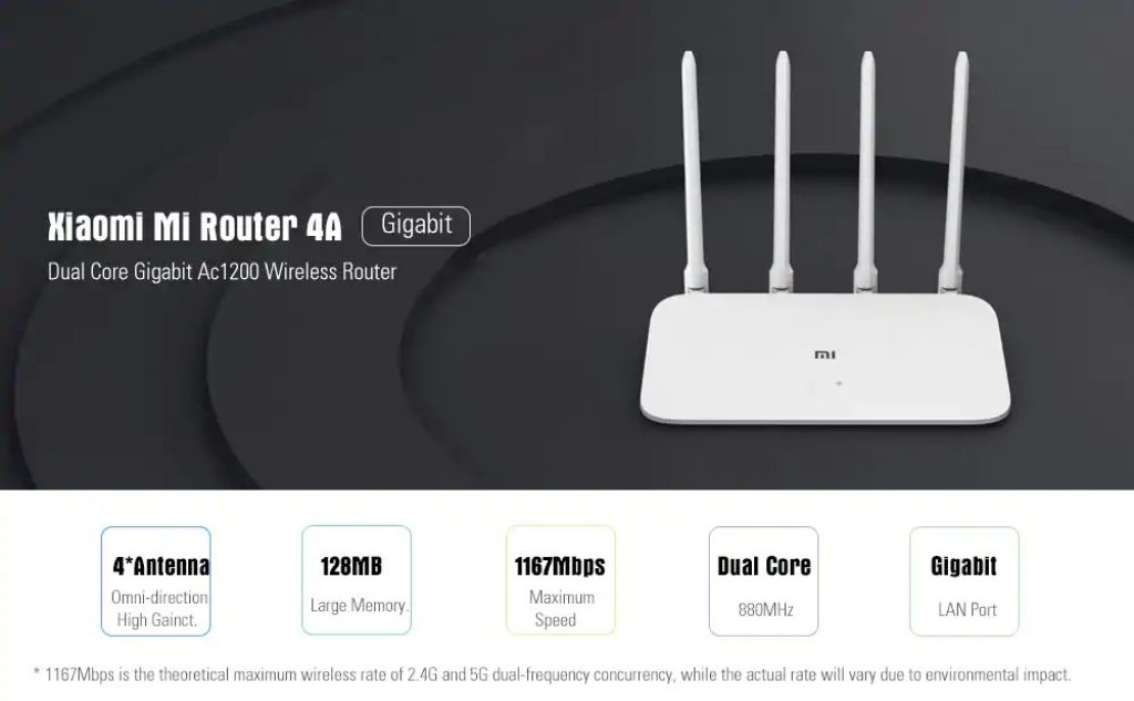 coupon, gearbest, Xiaomi Mi 4A Dual Band Router Gigabit Edition