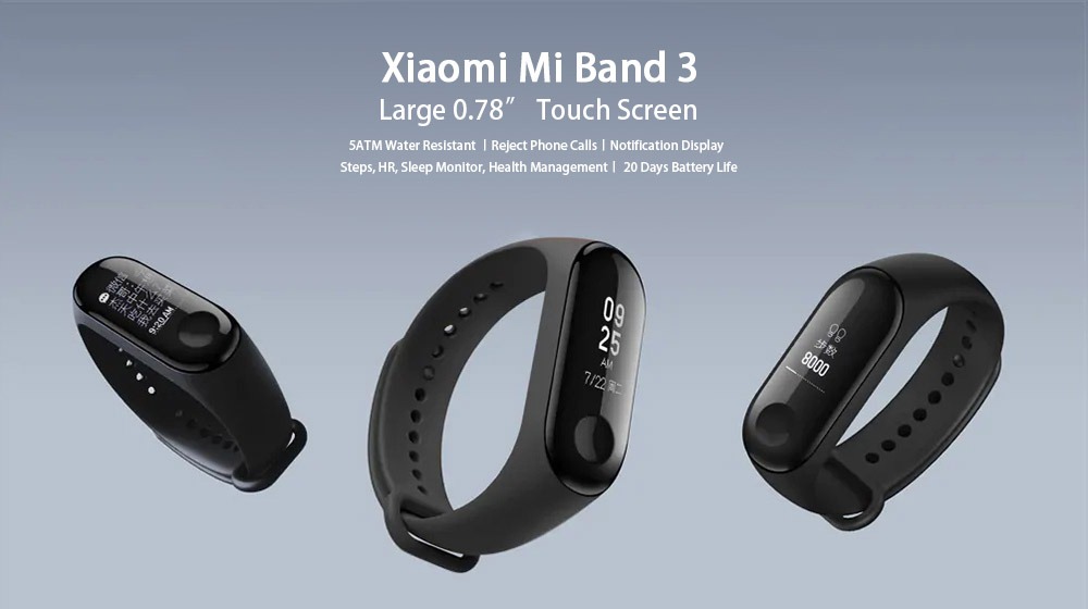 banggood, coupon, gearvita, Xiaomi Mi Band 3 Smart Bracelet Wristband