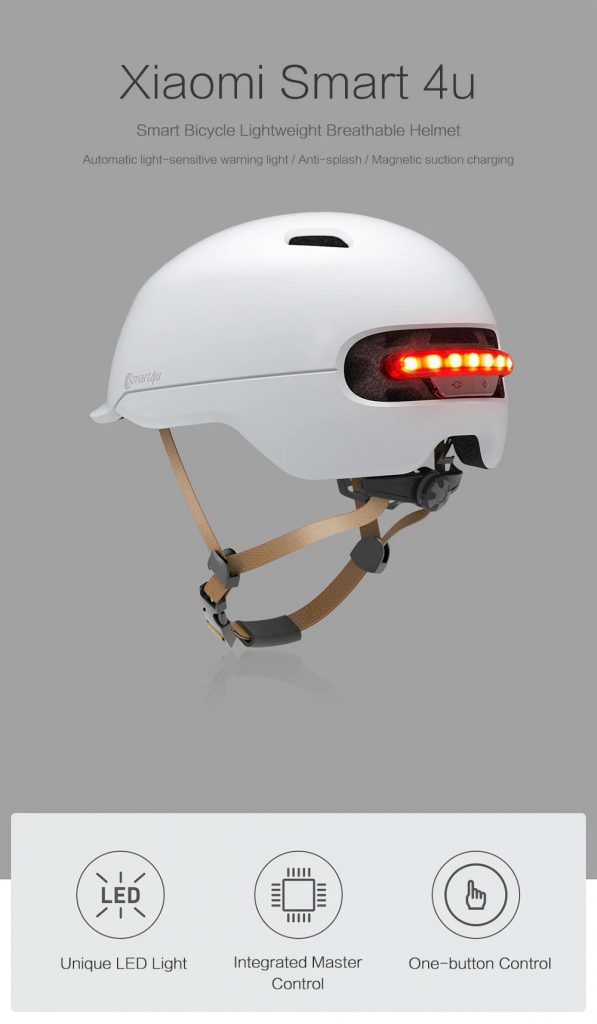coupon, gearbest, Xiaomi Smart 4u Smart Helmet Motorcycle Bicycle Lightweight Breathable Helmet L Code from Xiaomi youpin