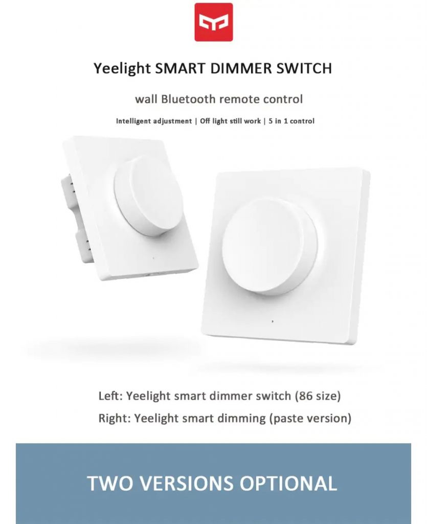 coupon, gearbest, Yeelight Bluetooth Dimmer Switch Smart Controller