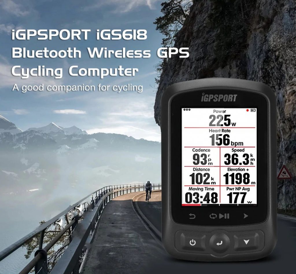 coupon, gearbest, iGPSPORT iGS618 Bluetooth Wireless GPS Cycling Computer