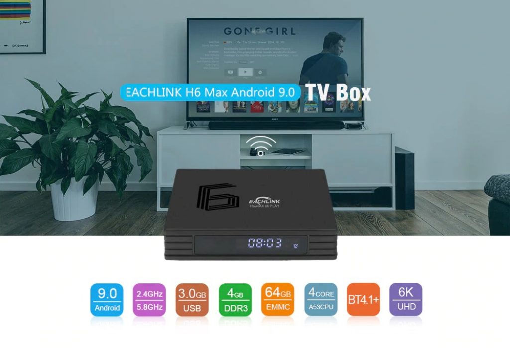 coupon, gearbest, EACHLINK H6 Max Android 9.0 TV Box