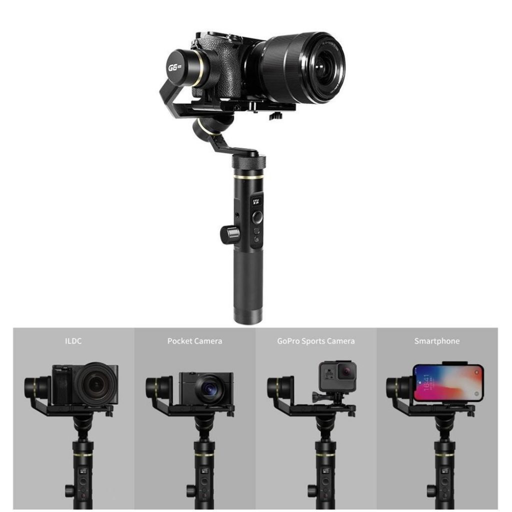 coupon, banggood, Feiyu Tech G6P G6 Plus 3-Axis Stabilized Handheld FPV Gimbal For Smartphone GoPro ILDC Pocket Camera