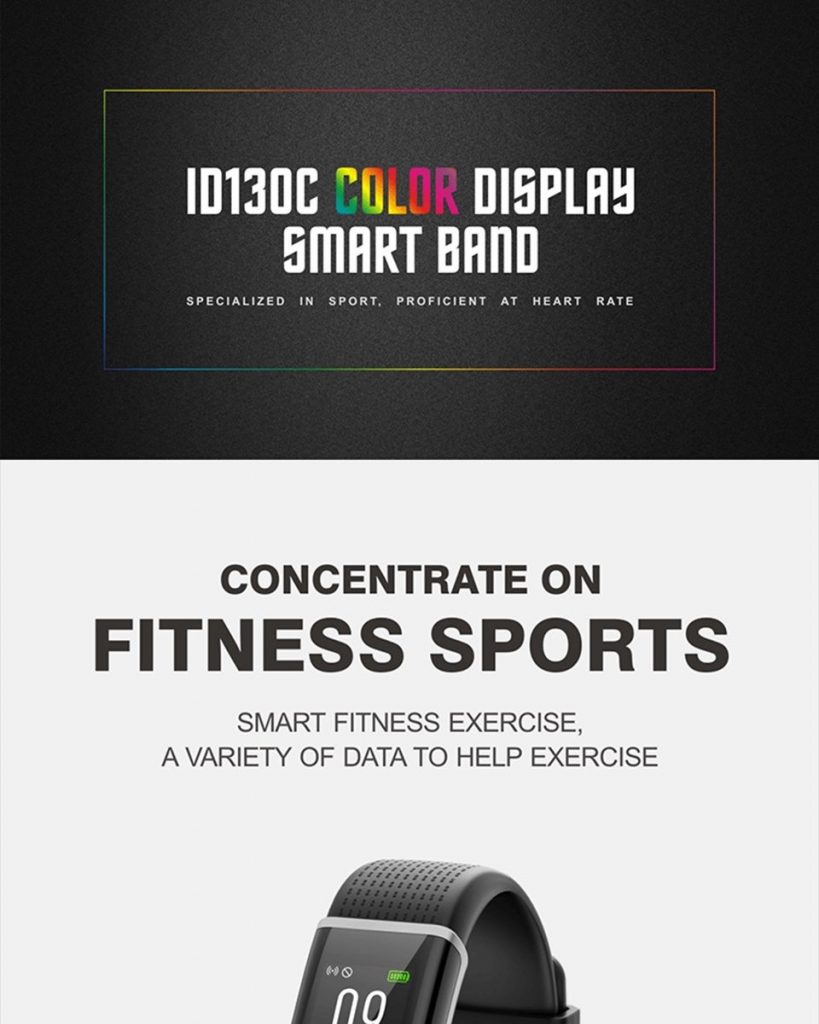 coupon, gearvita, ID130C Smart Bluetooth Wristband 0.96inch Color Display
