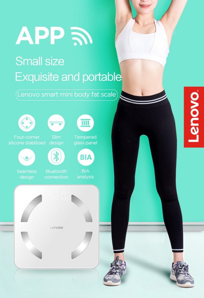 coupon, gearvita, Lenovo HS11 Smart Body Fat Scale Digital Bluetooth LED Display